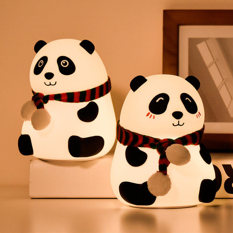 Mini Panda Charging Colorful Silicone Lamp