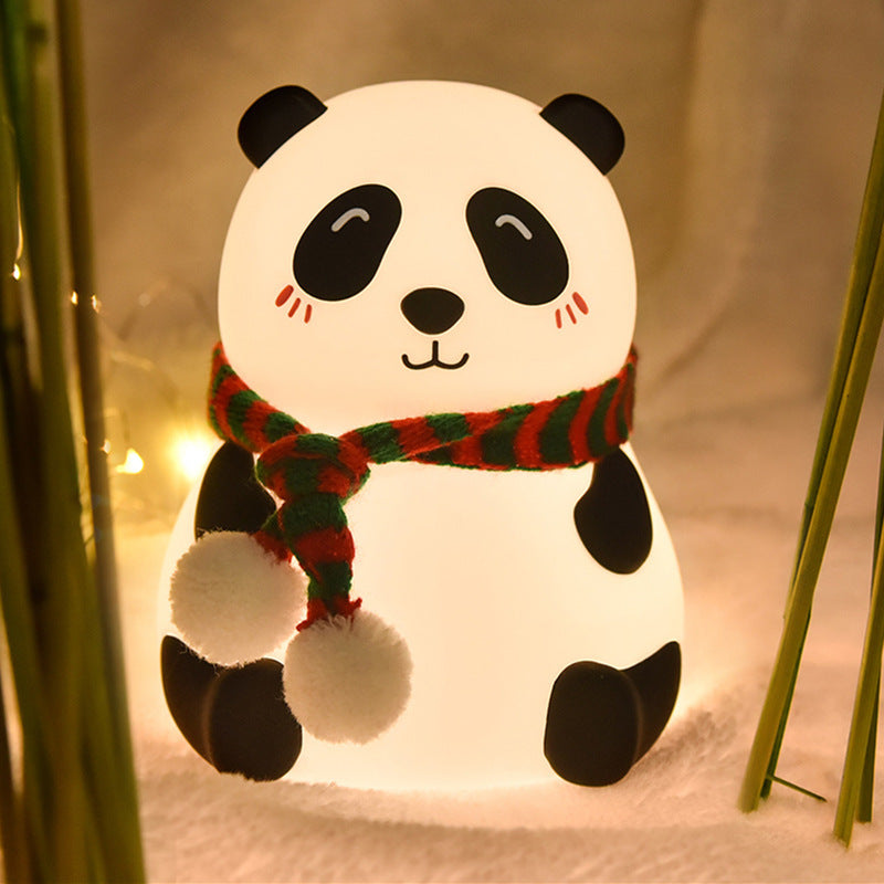 Mini Panda Charging Colorful Silicone Lamp